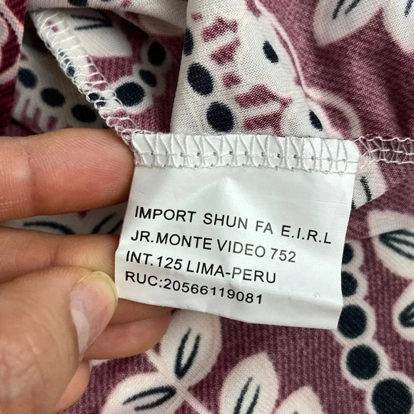 NWT burgundy floral lace print maximalist maxi feminine shift dress  medium - Picture 8 of 12